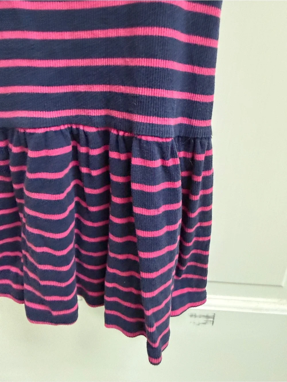Old Navy 4T Blue and Pink Striped Tank Sleeveless Dress- PAINT STAIN